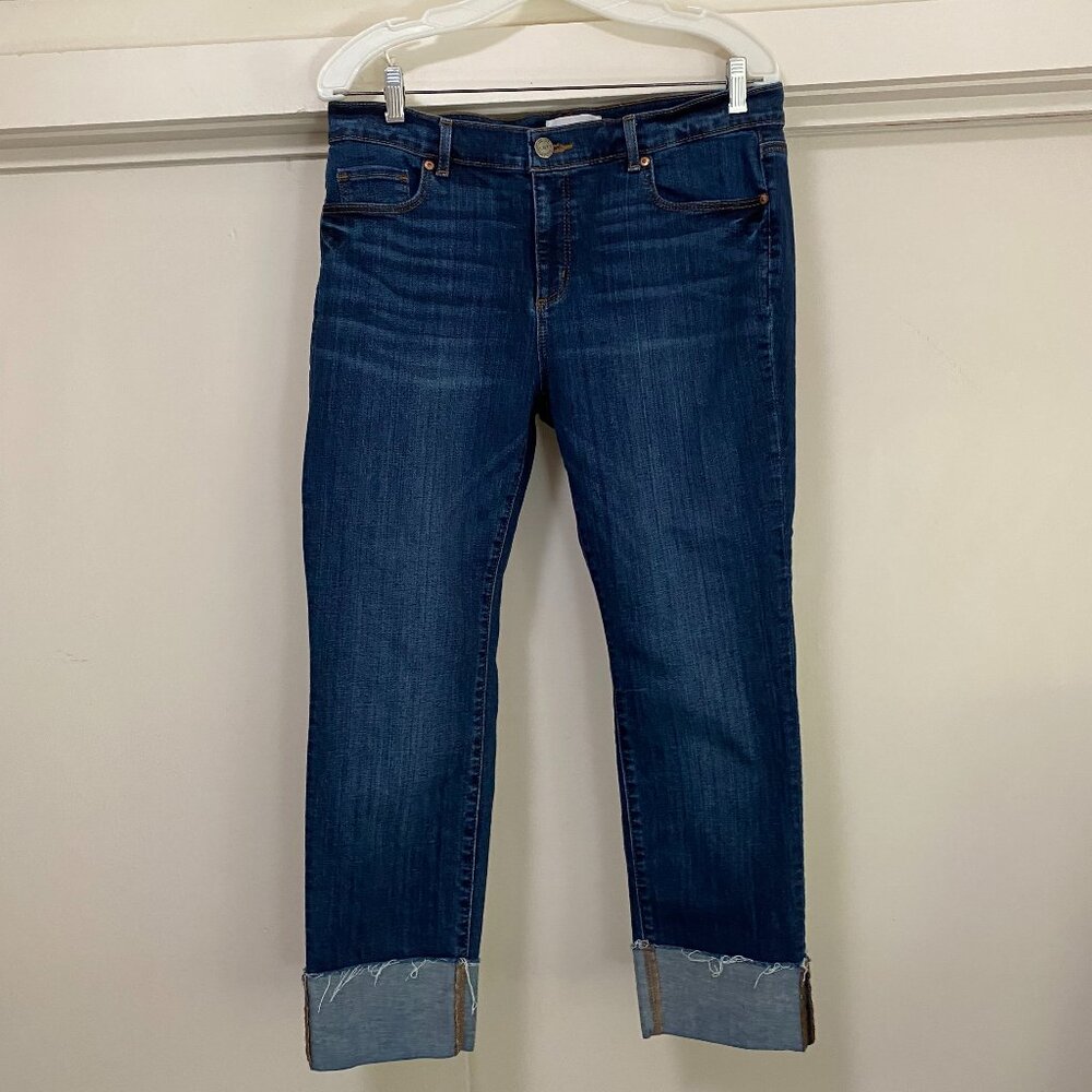 Loft modern straight jeans, "made with love", size 31/12